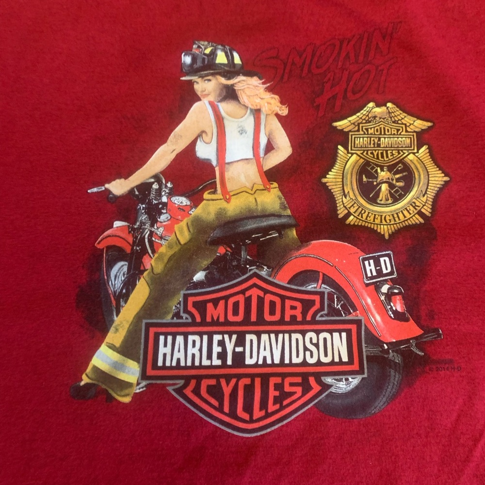 Harley-Davidson XL firefighter T-Shirt